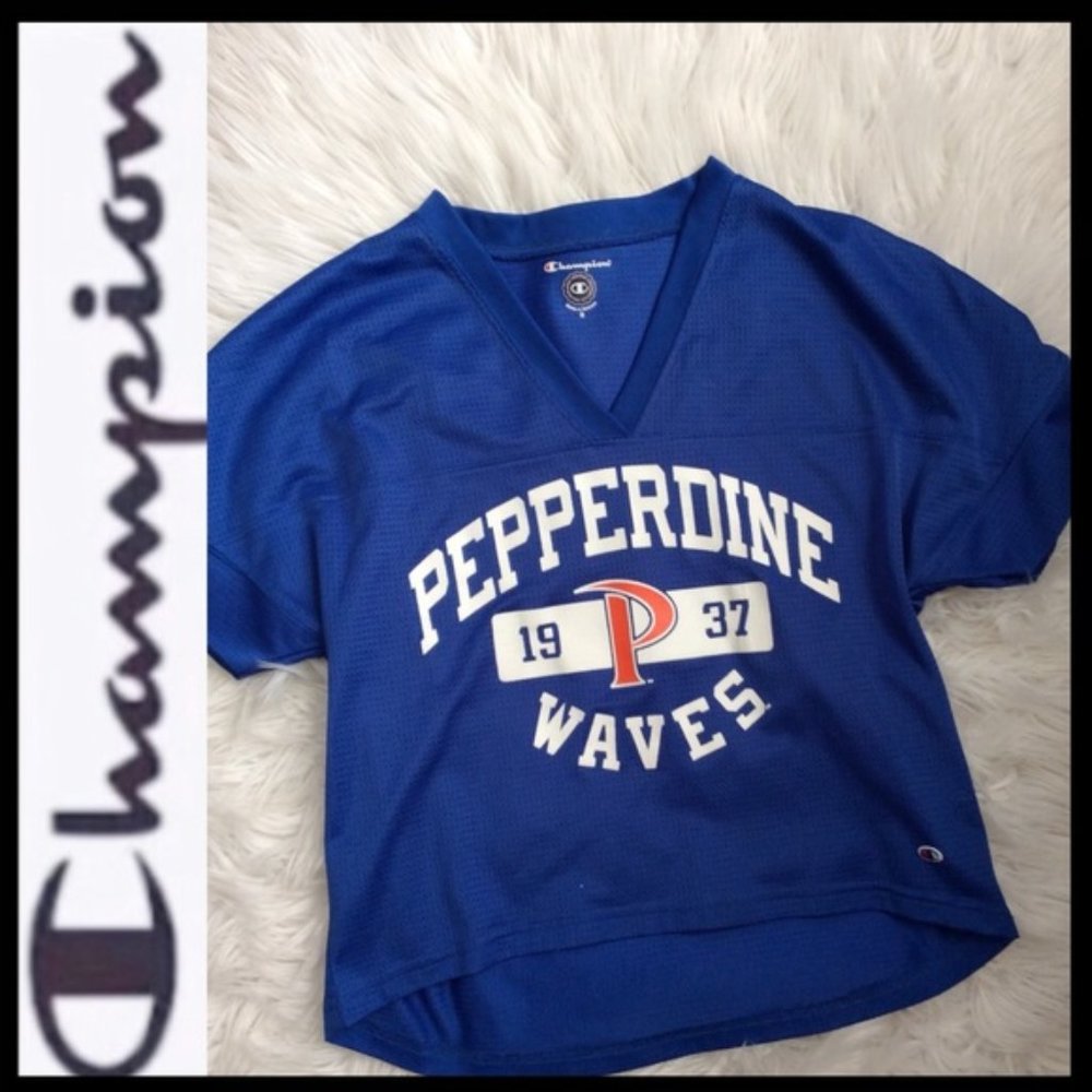 Pepperdine University Waves Crop Top Champion Size Small
